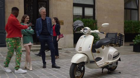 vespa dior emily in paris|christian Dior scooter.